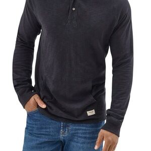 Wrangler Men's Hooded Pullover in Black Size Medium